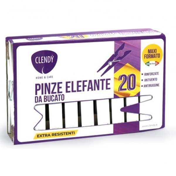Clendy Mollette Elefante per Bucato - 20pz