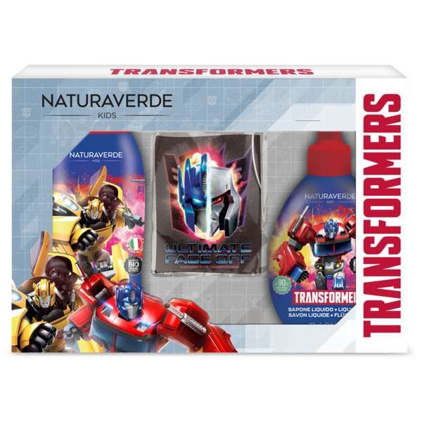 Transformers Cofanetto con Sapone ShowerGel e Zainetto