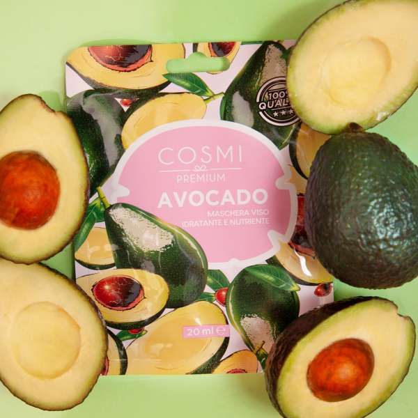 Cosmi Maschera Viso in Tessuto - Avocado