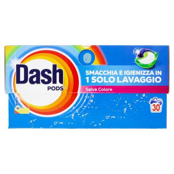 DASH Dash Pods Detersivo Lavatrice 30pz - Salva Colore - MegaPrezzo