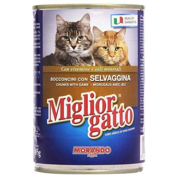 Migliorgatto Bocconcini 405gr - Selvaggina