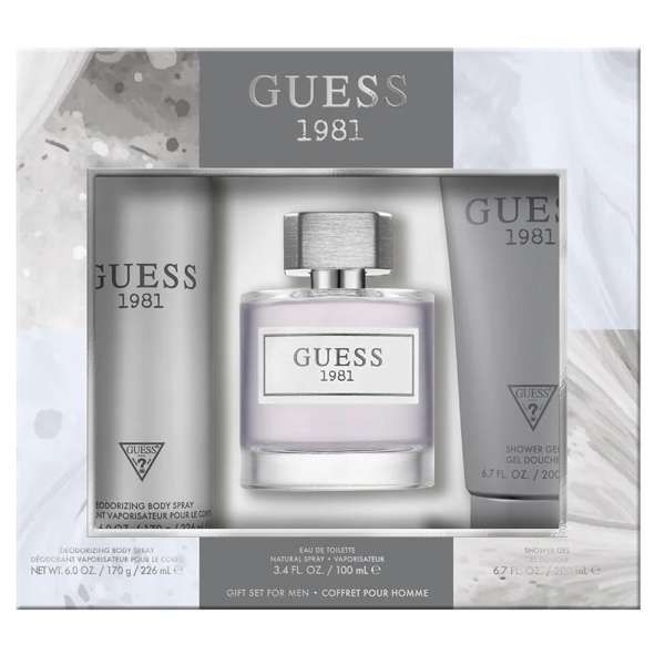 Guess 1981 Cofanetto con EDT Deodorante e Shower Gel