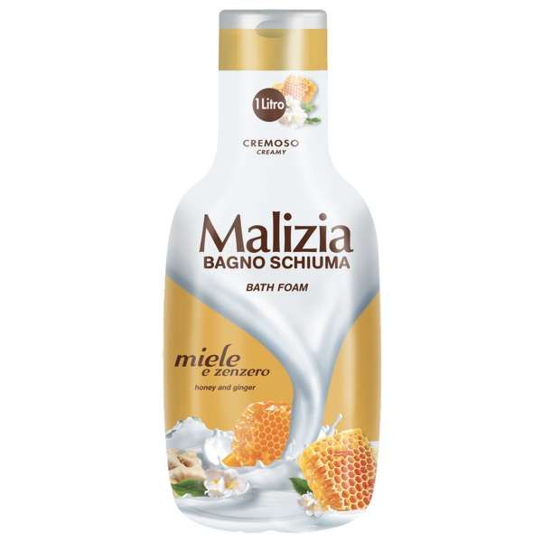 Malizia Bagno Schiuma 1000ml - Miele e Zenzero