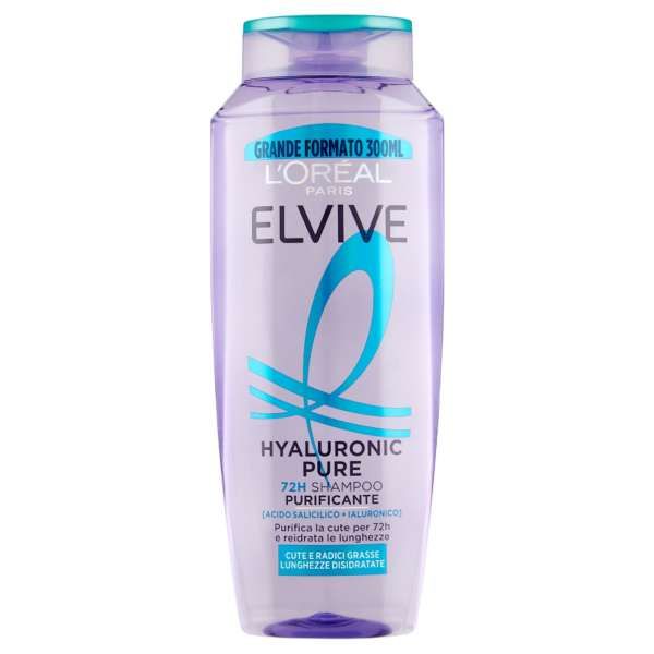 ELVIVE Loreal Elvive Hyaluronic Pure Shampoo - 300ml - MegaPrezzo