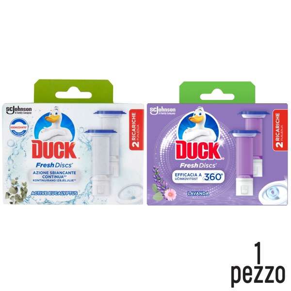 Duck Wc Fresh Discs Ricarica da 2pz - Eucalyptus o Lavanda