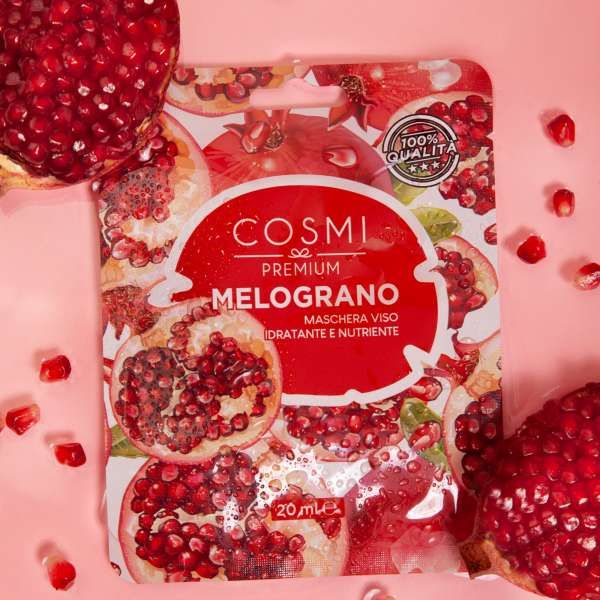 Cosmi Maschera Viso in Tessuto - Melograno