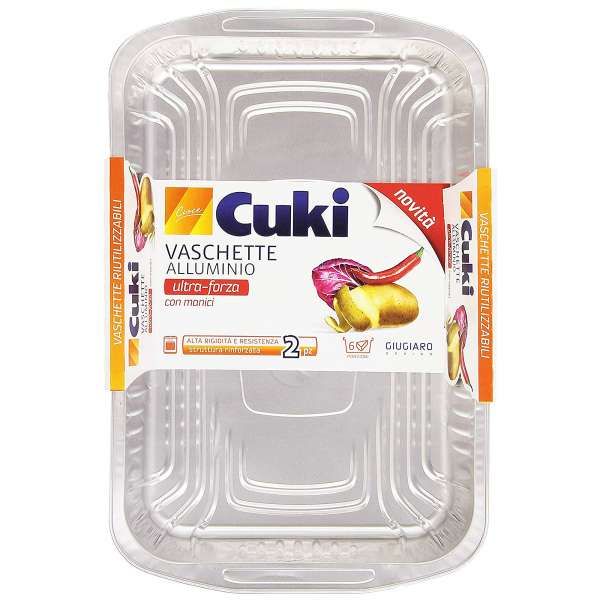 Cuki Vaschette Alluminio 6 Porzioni - 2pz