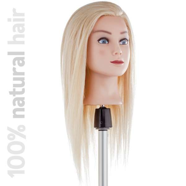 Testina Studio Capelli Naturali 50cm - Biondo Lungo