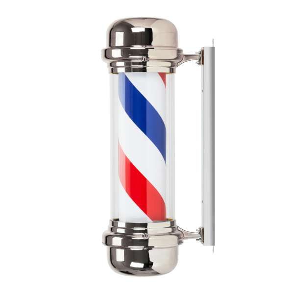 Insegna Luminosa Rotante BB-02 Barber Shop Large - Silver
