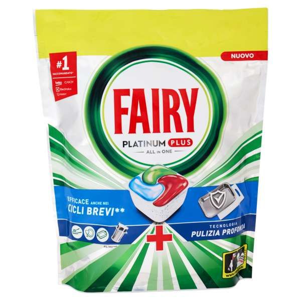 Fairy Platinum All in One Caps Lavastoviglie 12pz - Erbe Fresche