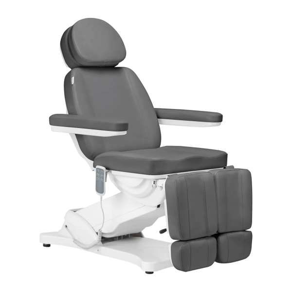 Sillon Poltrona Lettino Elettrica Classic Pedicure 3 Motori - Grigio
