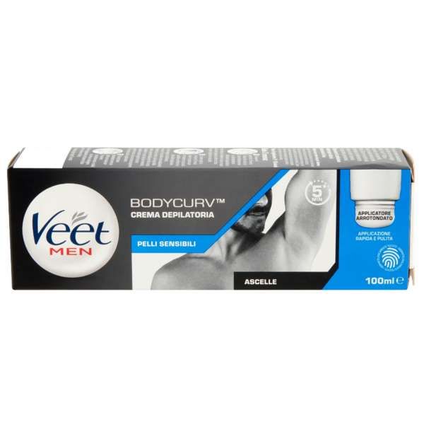Veet Men Crema Depilatoria Ascelle Pelli Sensibili - 100ml