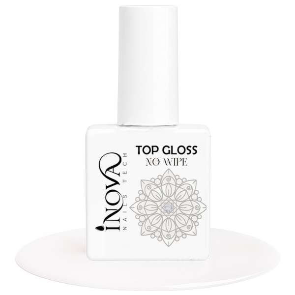 INOVA NAILS TECH Inova Nails Tech Top Gloss No Wipe - 12ml - MegaPrezzo