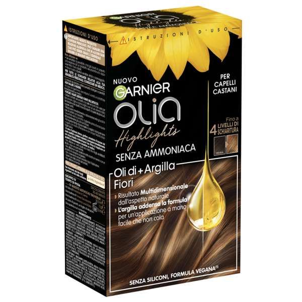 Garnier Olia Highlights Kit Schiaritura Senza Ammoniaca - Castani