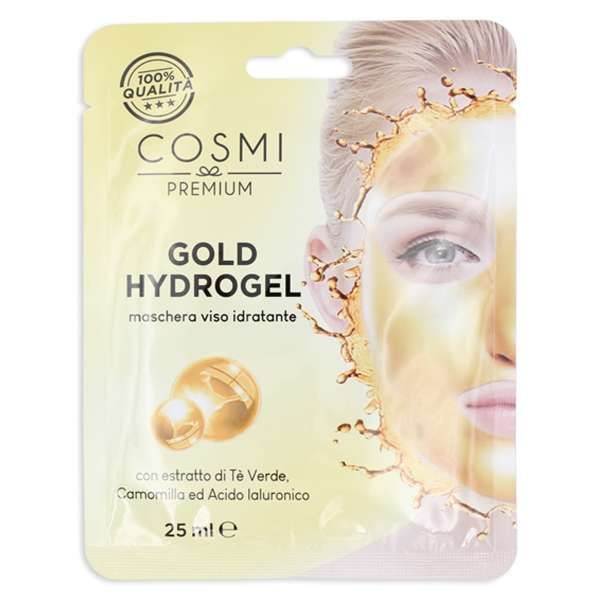 Cosmi Maschera Viso in Tessuto - Gold Hydrogel