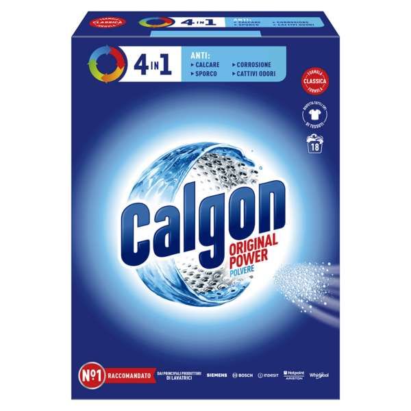 Calgon Power Polvere Anticalcare Lavatrice 4in1 - 900gr