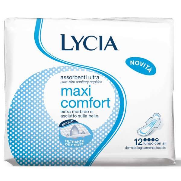 Lycia Assorbenti Ultra Maxi Comfort con Ali - 12pz