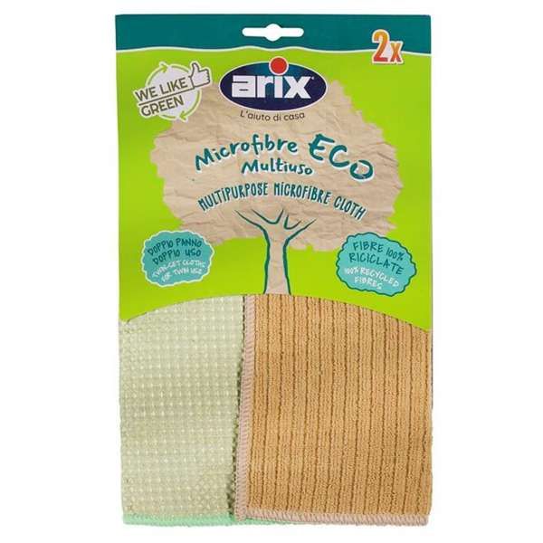 ARIX Arix Panno Microfibra Eco Multiuso - 2pz - MegaPrezzo
