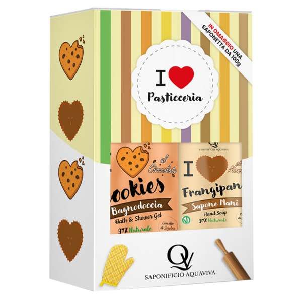 SAPONIFICIO AQUAVIVA Saponificio Aquaviva Cofanetto Biscotto e Frangipane - MegaPrezzo