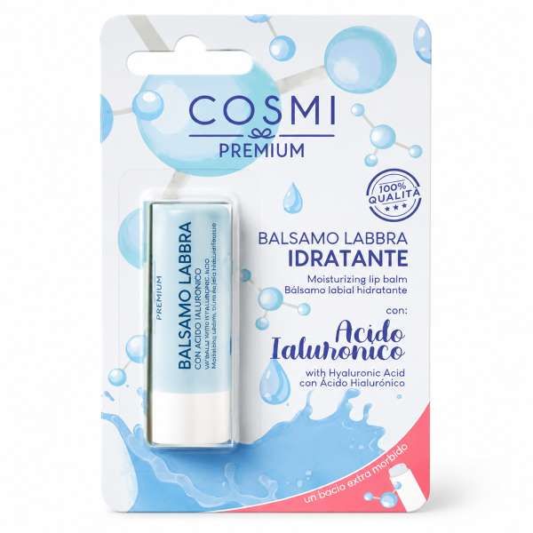 COSMI ITALIA Cosmi Balsamo Labbra Idratante Stick - Acido Ialuronico - MegaPrezzo