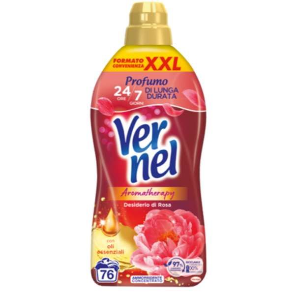VERNEL Vernel Ammorbidente Concentrato 76 Lavaggi - Desiderio di Rosa - MegaPrezzo