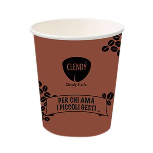 Clendy Bicchierini per Caffè 75ml 50pz - Marroni
