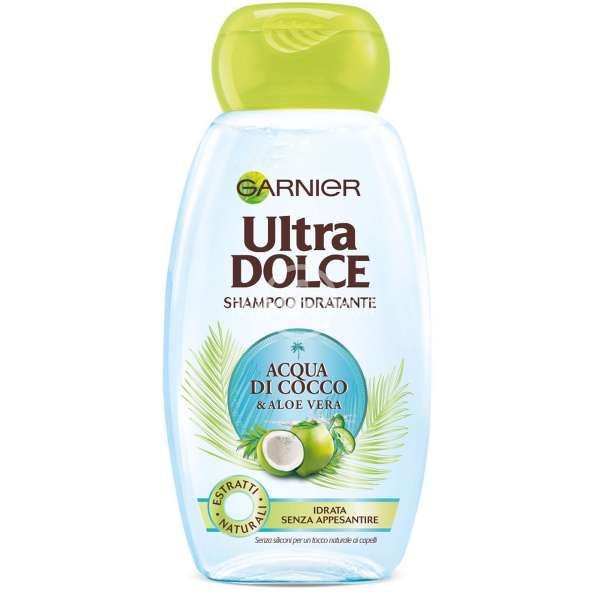 GARNIER Garnier Ultra Dolce Shampoo Acqua di Cocco e Aloe Vera - 250ml - MegaPrezzo