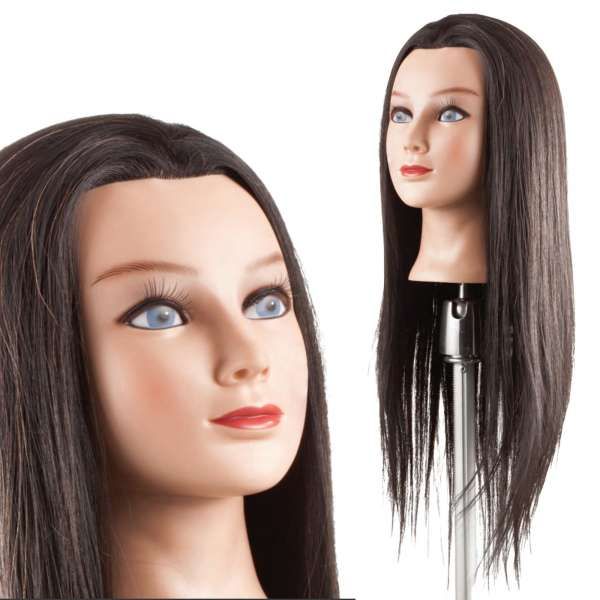 Testina Studio 45/50cm Capelli 40% Naturali 60% Sintetici Colore 4