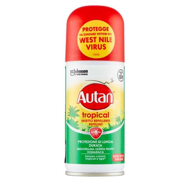 Autan Spray Secco Repellente Tropical - 100ml