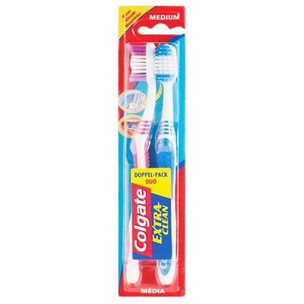 Colgate Spazzolino Extra Clean 2pz - Medio