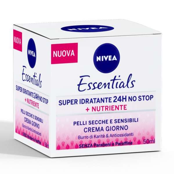 Nivea Crema Essentials Super Idratante Pelli Secche e Sensibili - 50ml