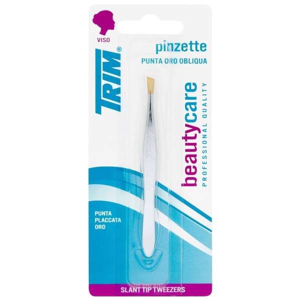 TRIM Trim Pinzetta Viso Punta Oro Obliqua - MegaPrezzo
