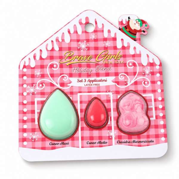 BRAVE GIRLS Brave Girls Cofanetto Cottage con 3 Spugnette Make-up - MegaPrezzo