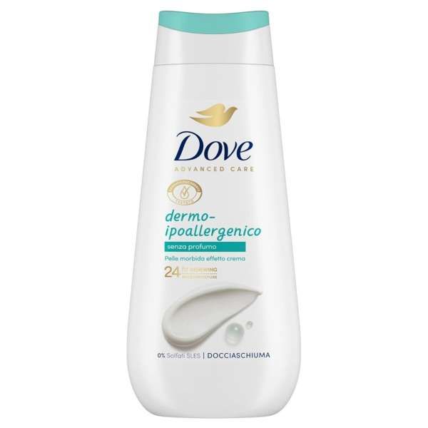 DOVE Dove Docciaschiuma Corpo 225ml - Dermo Ipoallergenico - MegaPrezzo