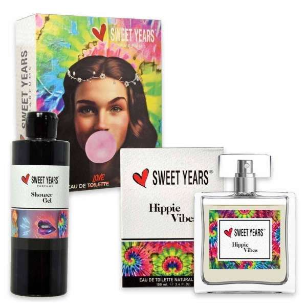 Sweet Years Cofanetto Hippie Vibes Donna con Profumo EDT e Shower Gel