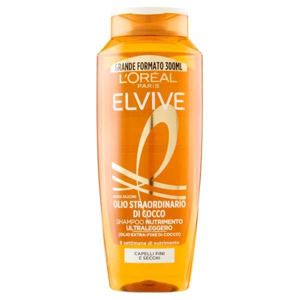 ELVIVE Loreal Elvive Olio Straordinario di Cocco Shampoo - 300ml - MegaPrezzo