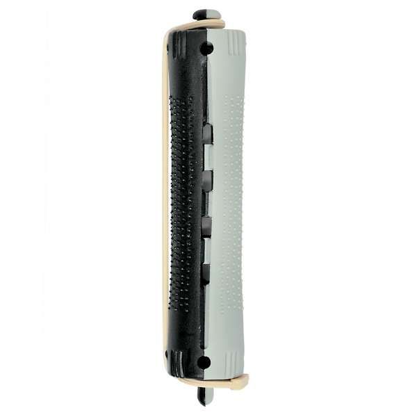 XANITALIA Bigodini Permanente Forati Lunghi 12pz - 16mm Grigio/Neri - MegaPrezzo