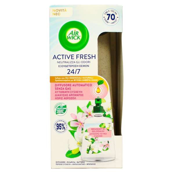 AIR WICK Air Wick Active Fresh Diffusore e Ricarica - Bouquet Gelsomino - MegaPrezzo