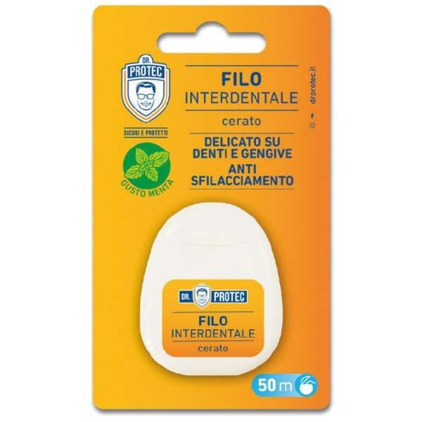 Dr Protec Filo Interdentale Cerato 50mt - Menta