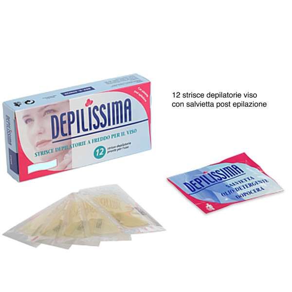 Depilissima Strisce Depilatorie a Freddo Per il Viso