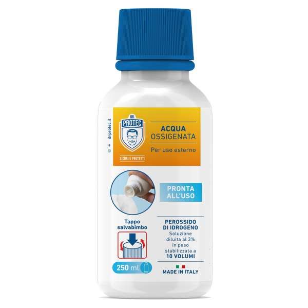 Dr Protec Acqua Ossigenata Uso Esterno - 250ml