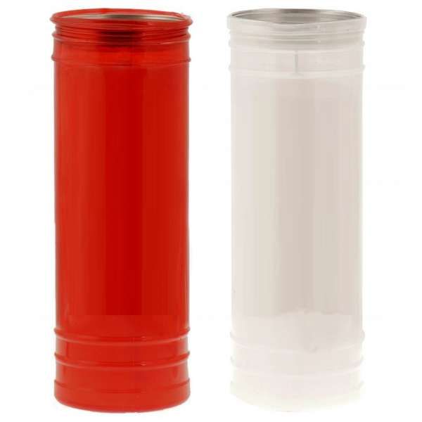 Lumino Votivo T100 - Bianco Rosso