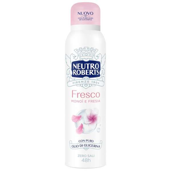 NEUTRO ROBERTS Neutro Roberts Deodorante Spray Fresco Monoi e Fresia - 150ml - MegaPrezzo