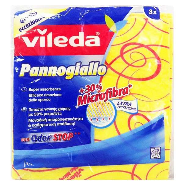 VILEDA Vileda Panno Giallo Microforato - 3pz - MegaPrezzo