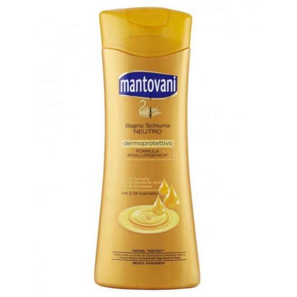 Mantovani Bagnoschiuma Neutro 3 Oli Essenziali - 400ml