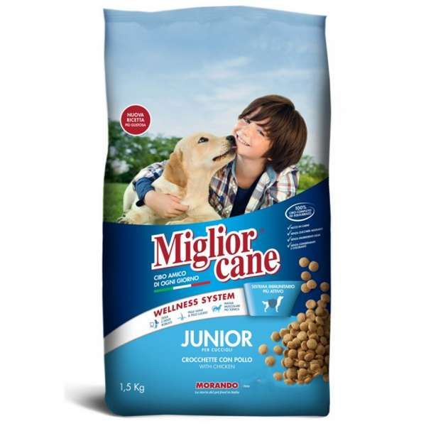 Migliorcane Croccantini Junior 1500gr - Pollo