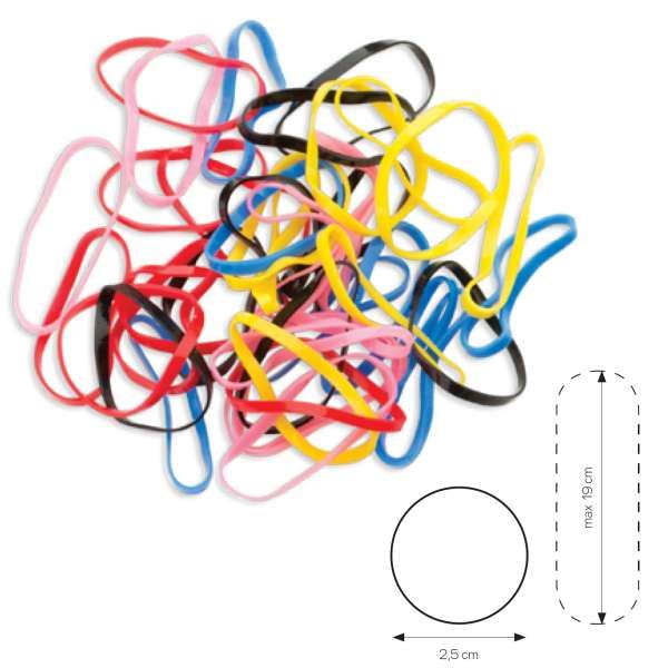 XANITALIA Rubber Elastici Capelli Big Band 40pz - Color - MegaPrezzo