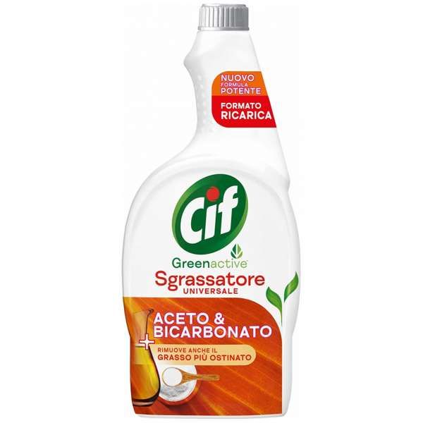 Cif Greenactive Sgrassatore Ricarica 650ml - Aceto e Bicarbonato