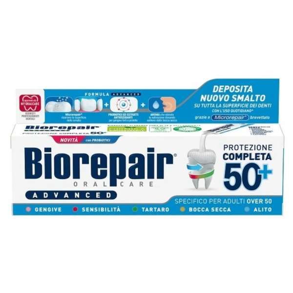 Biorepair Dentifricio Protezione Completa Over 50 - 75ml