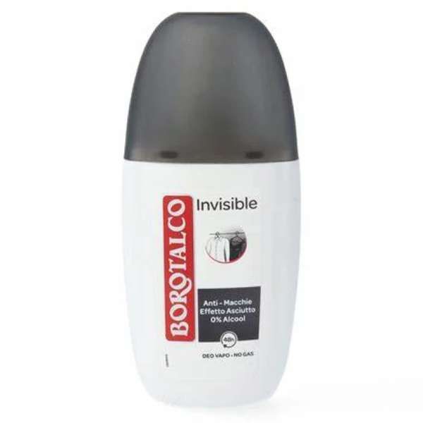 BOROTALCO Borotalco Deodorante Vapo 75ml - Invisible Grigio - MegaPrezzo
